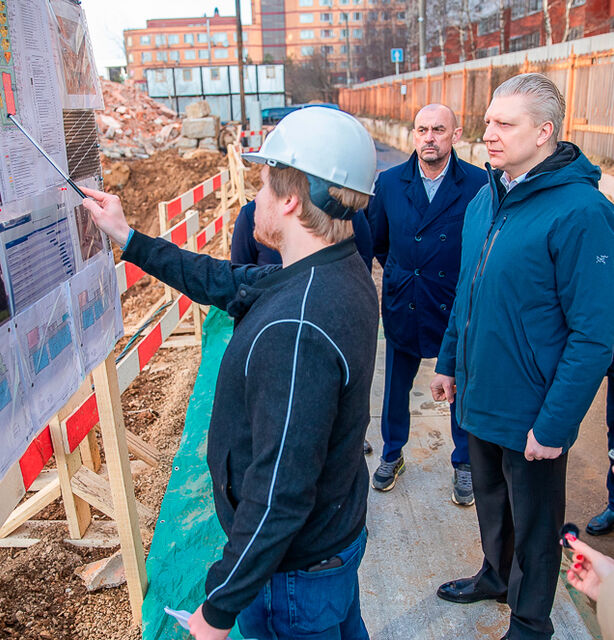 Проверка хода строительства нового детского сада в п. ВНИИССОК Одинцовского округа