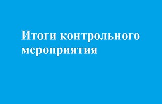 Контрольно-счетной палатой Одинцовского городского округа подведены итоги контрольного мероприятия